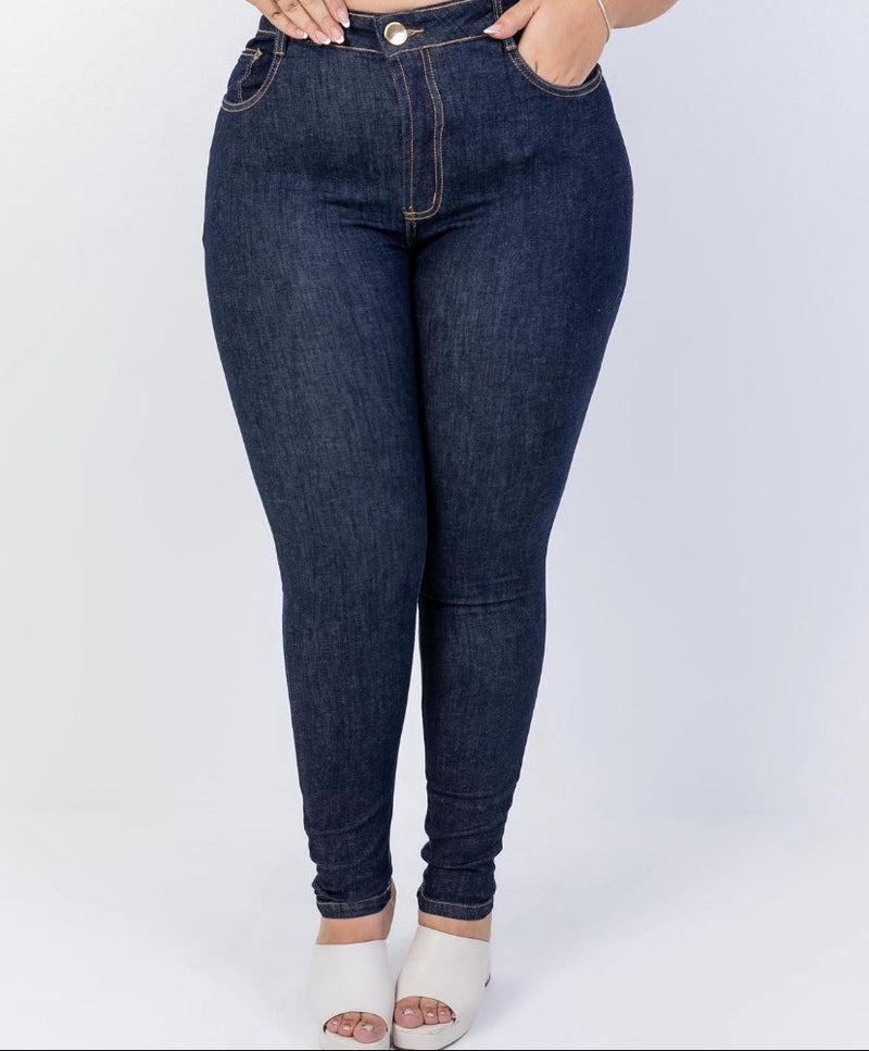 CALÇA JEANS PLUS L/ESCURA